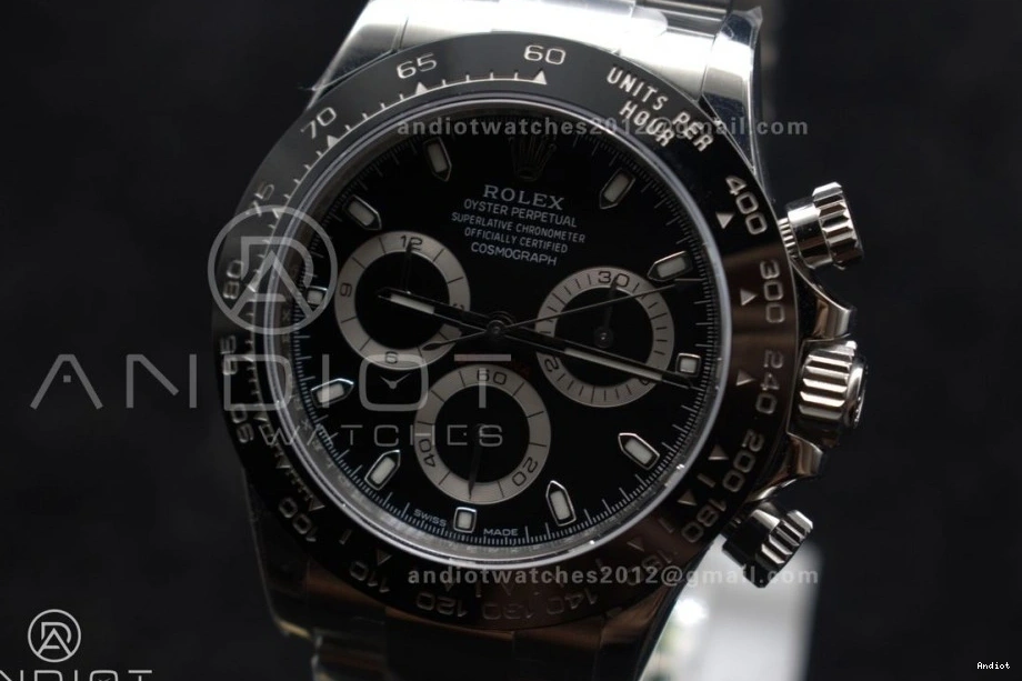 ZF and 116500 Black Daytona Edition SH4130 Bracelet Dial SS Best Case 1:1 904L 0118